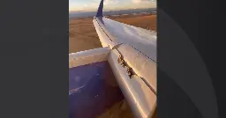 Passenger sees "wing coming apart" on United flight from San Francisco to Boston; flight forced to land in Denver