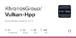 GitHub - KhronosGroup/Vulkan-Hpp: Open-Source Vulkan C++ API