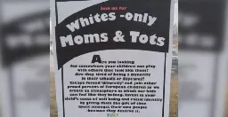 Sign for “whites-only” moms and tots group in Metro Vancouver sparks outrage | News