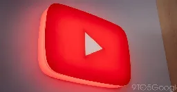 YouTube for Android testing a blurred bottom bar