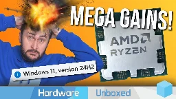 [Hardware Unboxed] AMD Ryzen 7 9700X vs. 7700X: 40+ Game Benchmark [23H2 vs. 24H2]