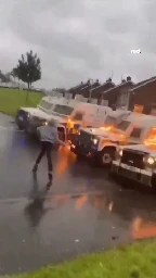 Molotovs Launched Against Police in Northern Ireland