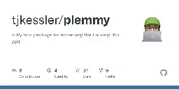 GitHub - tjkessler/plemmy: A Python package for accessing the LemmyHttp API