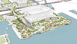 Cleveland wants feedback on downtown lakefront draft plan that includes beach, ‘land bridge’ with a graceful curve &amp; more