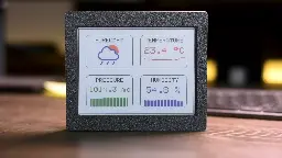 ESP32 Weather Station Looks Great With Color E-Paper Display