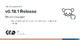 Release v0.18.1 Release · LemmyNet/lemmy