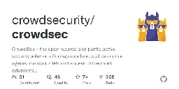 GitHub - crowdsecurity/crowdsec: CrowdSec - the open-source and participative security solution offering crowdsourced protection against malicious IPs and access to the most advanced real-world CTI.