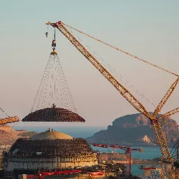 Turkey / Top Section Of Outer Containment Dome Installed At Akkuyu-1