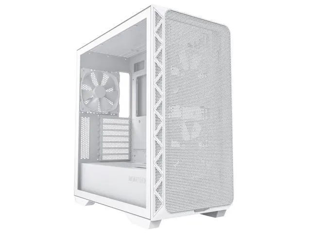 Montech AIR 903 BASE, E-ATX Mid Tower Case, High Airflow with Max Capacity, 3x 140mm PWM Fans Pre-installed, Tempered Glass Side Panel, Mesh Front, TYPE-C, Support 4090 GPUs, White - Newegg.com