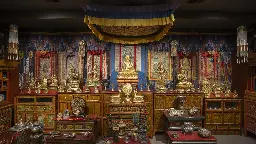 A gilded Tibetan Buddhist shrine room opens at Mia