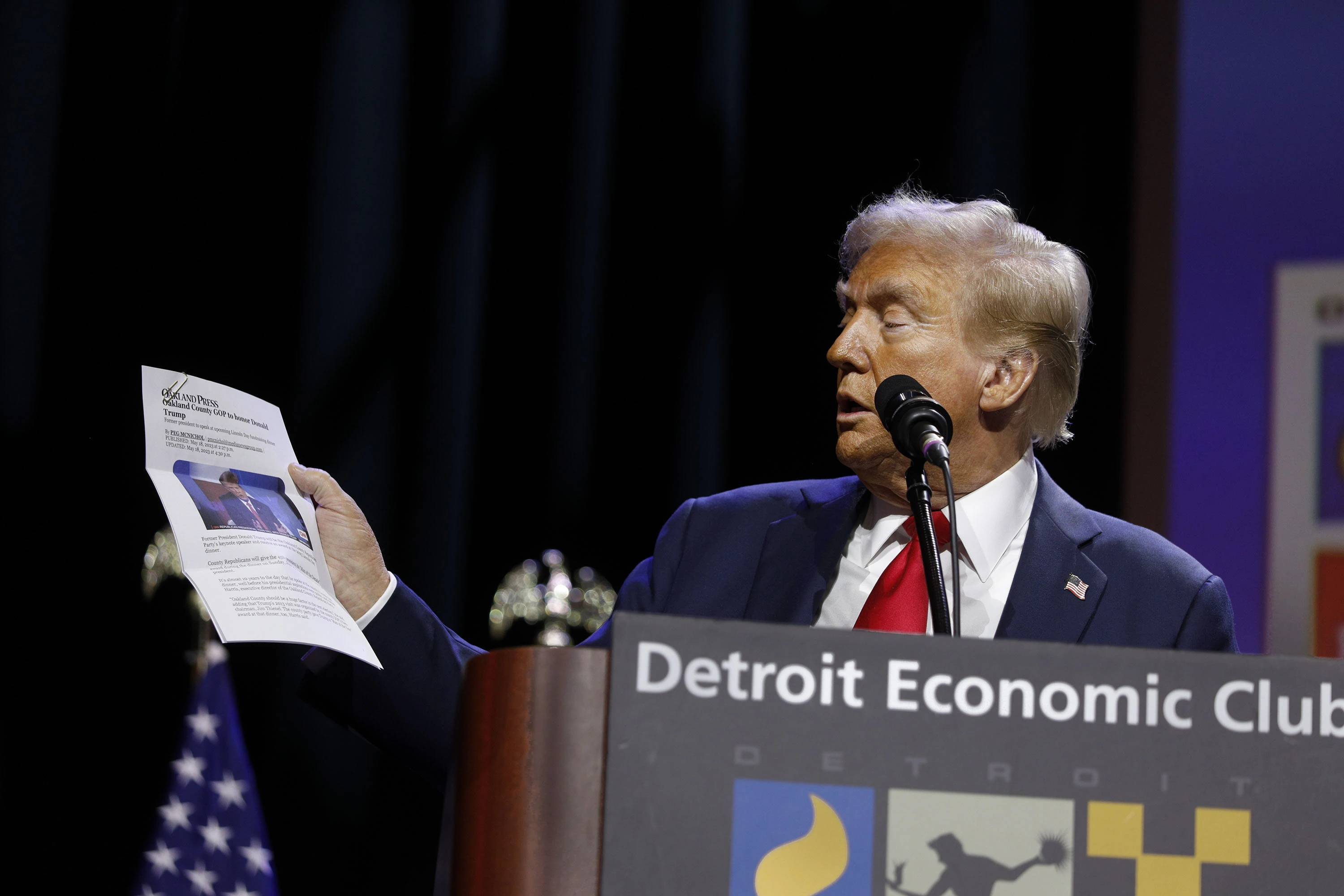 Donald Trump makes "significant headway" with Michigan's union voters