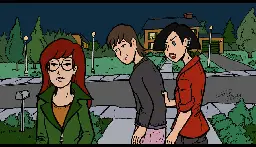 Daria, Tom and Jane as Distracted boyfriend meme by Christo-LHiver on DeviantArt