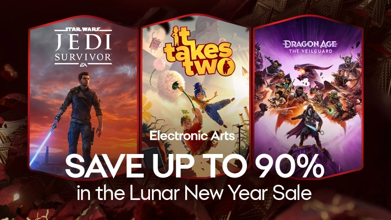 Save up to 90% in the Lunar New Year Sale