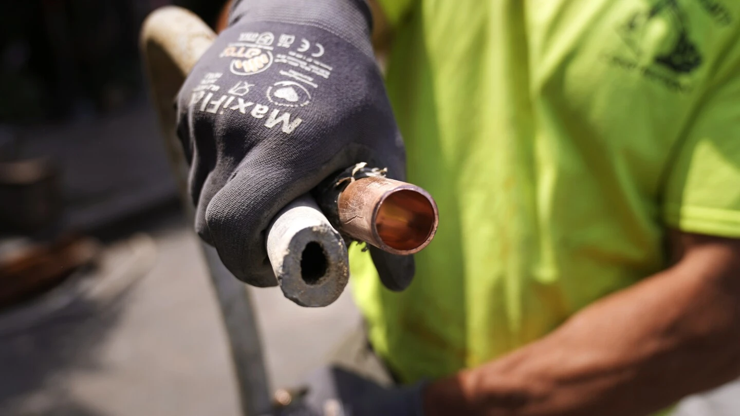 Some cities are digging up water mains and leaving lead pipe in the ground