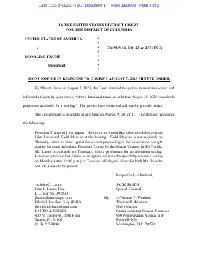 Notice (Other) – #17 in United States v. TRUMP (D.D.C., 1:23-cr-00257) – CourtListener.com