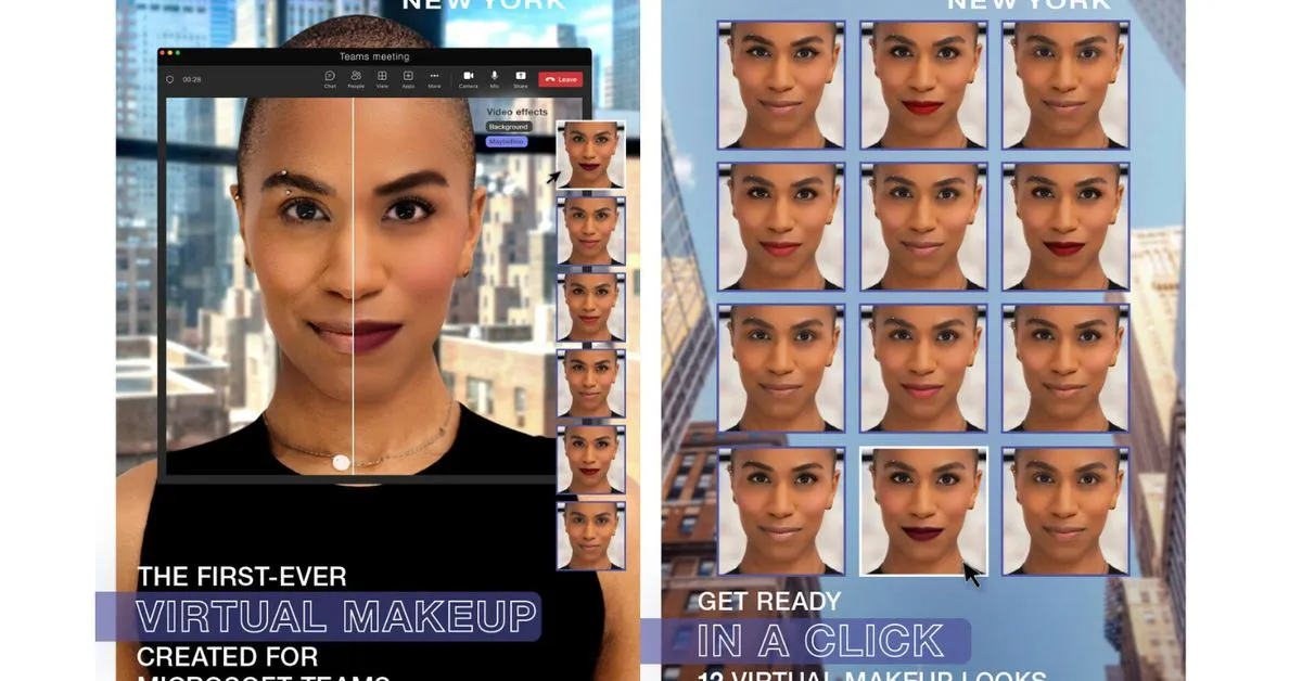 Microsoft introduces Maybelline beauty filters to Teams