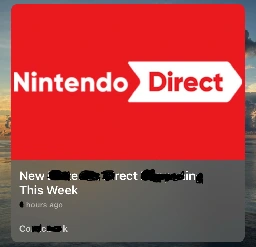 Edited image of an article about a Nintendo Direct. Title: New erection this week. Publisher: Cock