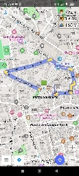 Oggi è stato un pomeriggio prolifico su #OpenStreetMap. Ho aggiunto delle rampe nella piazza pedonale della città confinante e il routing per gli utenti in sedia a rotelle è migliorato sensibilmente.