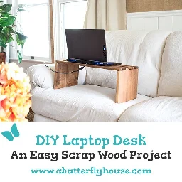 Simple Scrap Wood DIY Laptop Desk