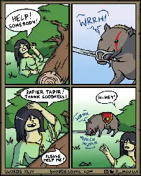 "Rapier Tapir" - [Swords Comic]