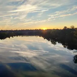 [OC] This was taken while walking across the bridge in Folsom, California 2022.