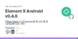 Release Element X Android v0.4.6 · element-hq/element-x-android