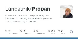 GitHub - Lancetnik/Propan: Propan is a powerful and easy-to-use Python framework for building event-driven applications that interact with any MQ Broker