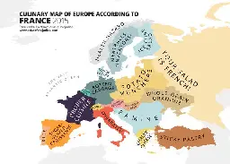 Culinary Map Of Europe According To France (2015)