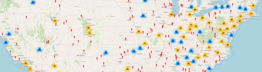 Heat Map of January 6th Defendants Across the United States