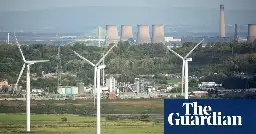 UK use of gas and coal for electricity at lowest since 1957, figures show