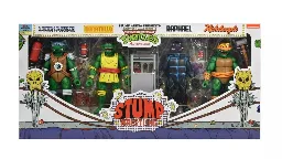 NECA Teenage Mutant Ninja Turtles Stump Wrestling Turtles 4-Pack