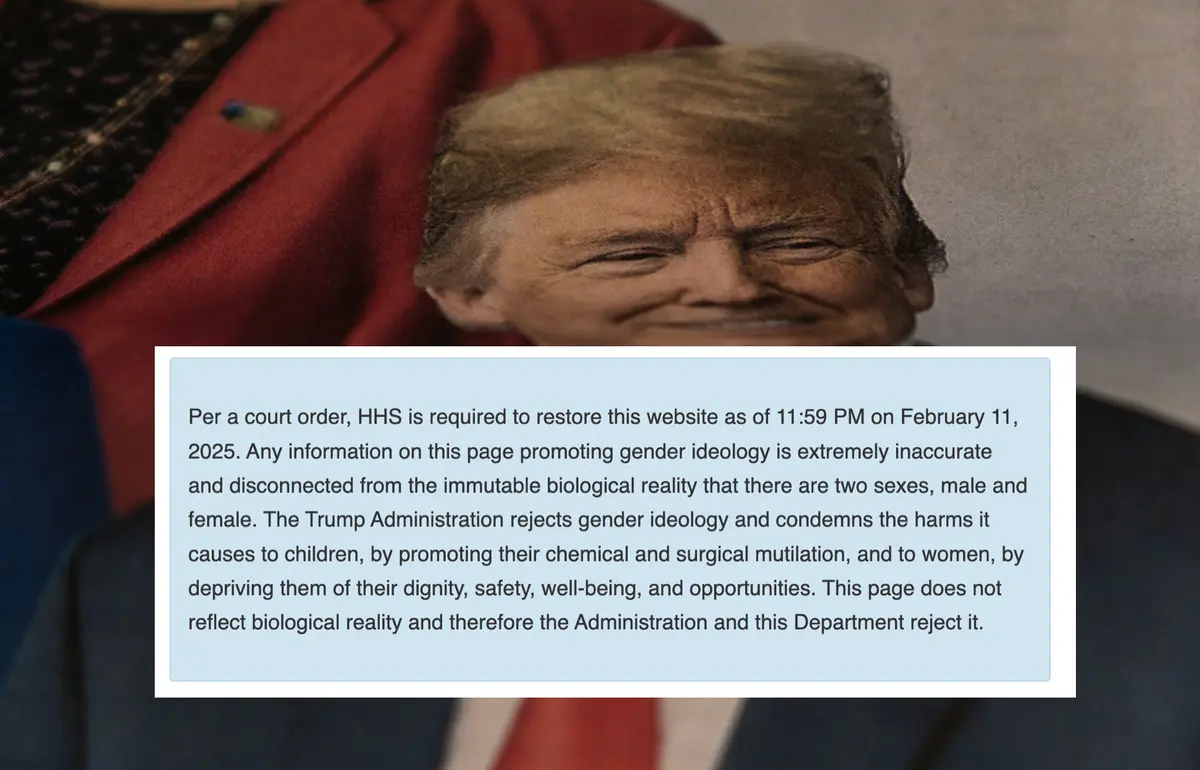 Trump Admin Adds Note Rejecting ‘Gender Ideology’ on Sites Court Ordered Them to Restore