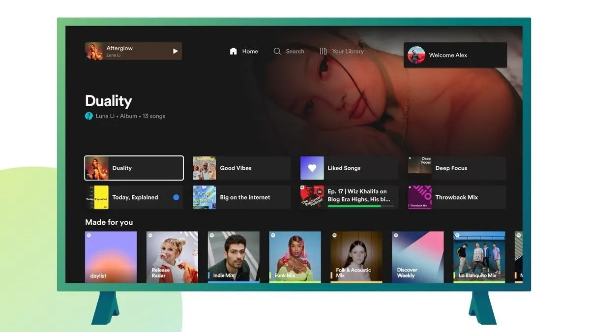 Spotify gets a breath of fresh air on smart TVs as its redesign rolls out