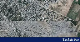 Gaza now unrecognisable from space