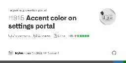 Accent color on settings portal by lleyton · Pull Request #815 · flatpak/xdg-desktop-portal