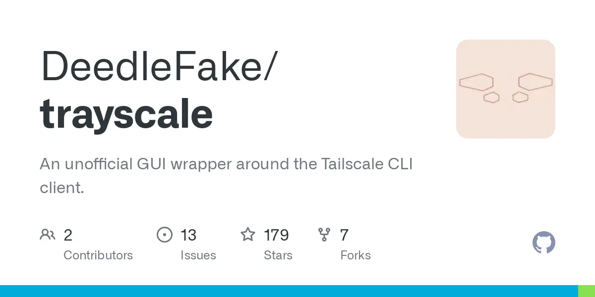 GitHub - DeedleFake/trayscale: An unofficial GUI wrapper around the Tailscale CLI client.