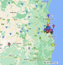 Brisbane Public Harvest - Google My Maps