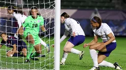 WATCH: Teenage star Moultrie nets double for first USWNT goals