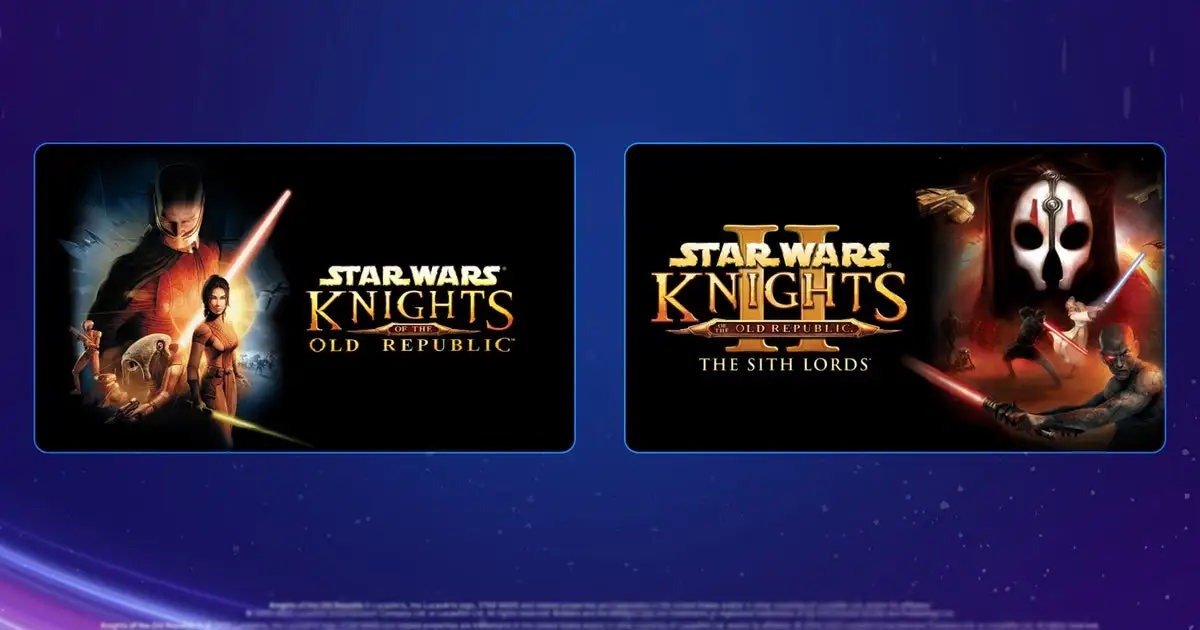 Star Wars KOTOR 1 and 2 free on Epic Games Store for mobile