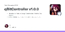 Release qBitController v1.0.0 · Bartuzen/qBitController