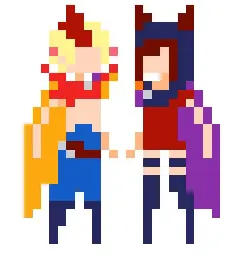 I made tiny Xayah and Rakan :)