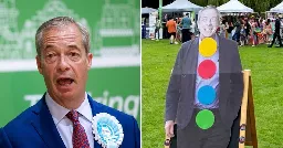 Nigel Farage slams Gay Pride event after it hosts ‘toss a milkshake' game