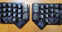 Project Dark Matter 1 Prototype Alpha Split Keyboard