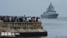 Russian warships arrive in Cuba in show of force