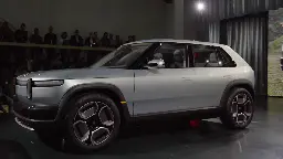 Compact Rivian R3 EV Makes Surprise Debut With Awesome Hot Hatch Styling And Opening Rear Glass