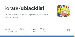 GitHub - iorate/ublacklist: Blocks specific sites from appearing in Google search results