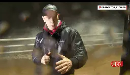 Anderson Cooper Hit In The Face By Flying Debris While Covering Hurricane Milton Live For CNN