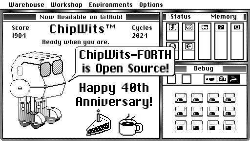 ChipWits' 40th Birthday: Original FORTH Code Open Sourced! - ChipWits Robot Coding Game