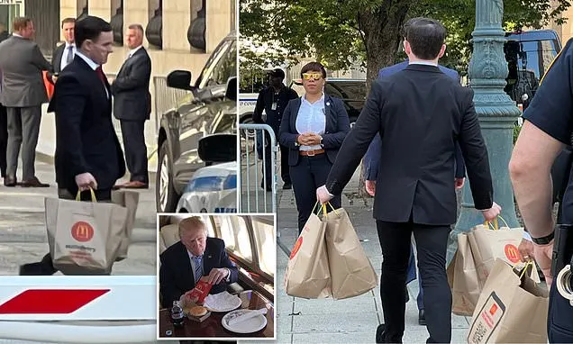 McDonald's order is carried into court during Trump's fraud trial