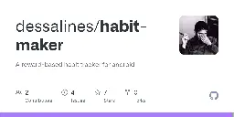 GitHub - dessalines/habit-maker: A reward-based habit tracker for android.